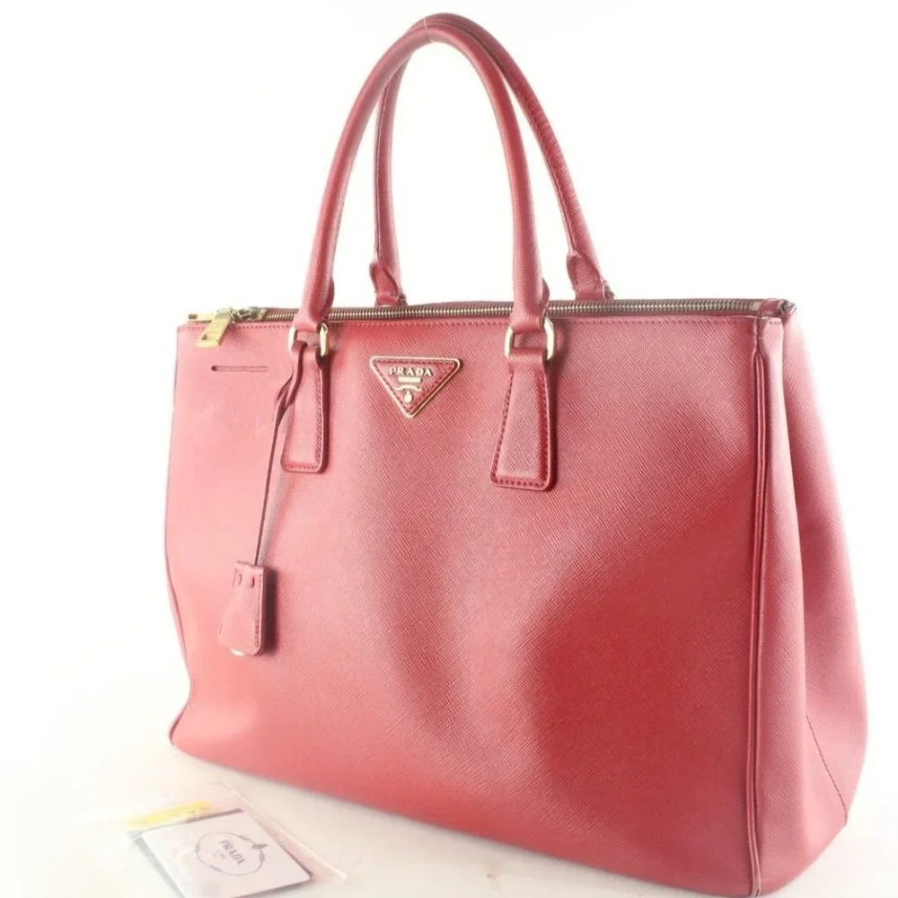 Prada red saffiano